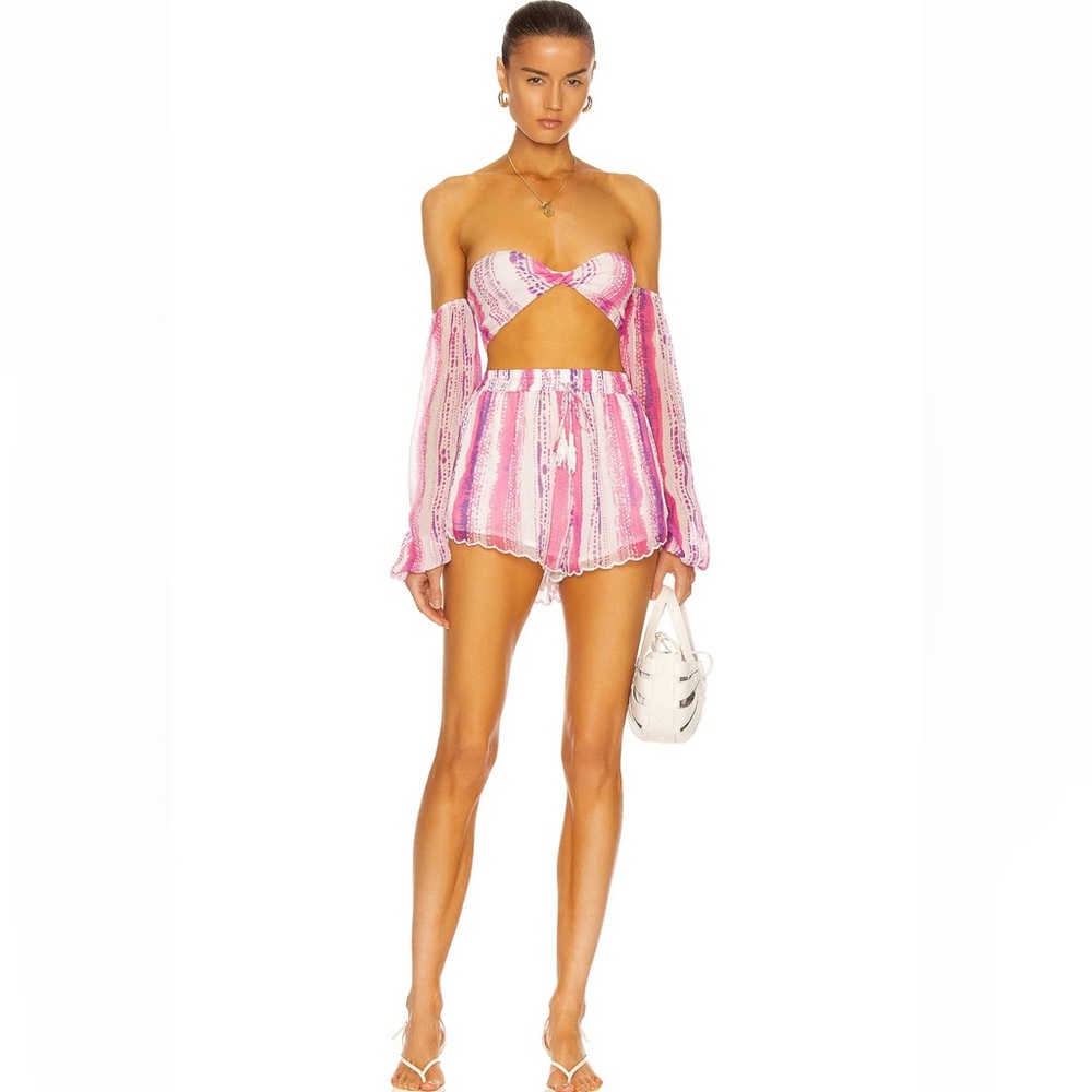 Rococo sand Cherie bandeau top and short